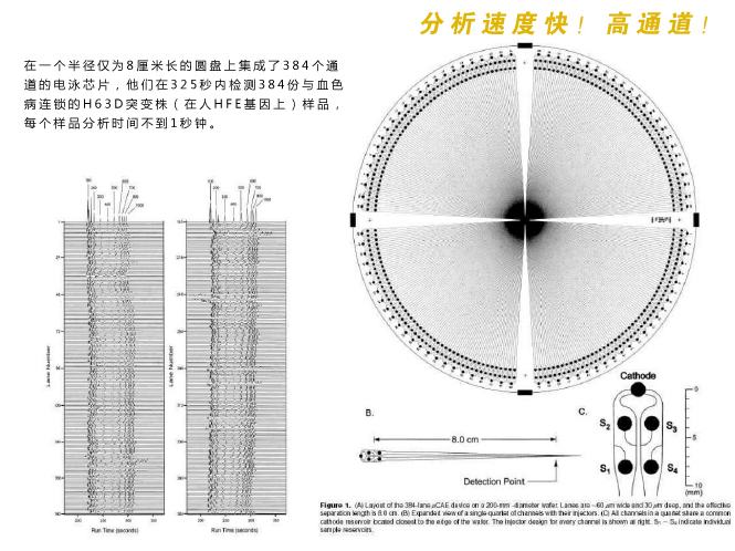 微流控芯片實(shí)驗(yàn)室分析檢測(cè)速度快，具有高通道等特性。